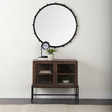 Elena III Large Black Wall Mirror from Mercana - Luna Furniture