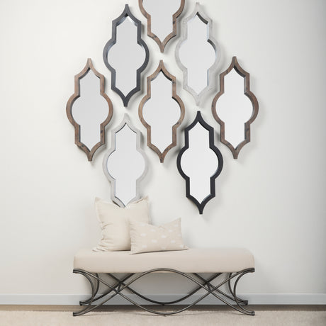 Ayla 55L x 17.6W x 18H Cream Fabric Seat W/ Antique Nickel Frame Bench from Mercana - Luna Furniture