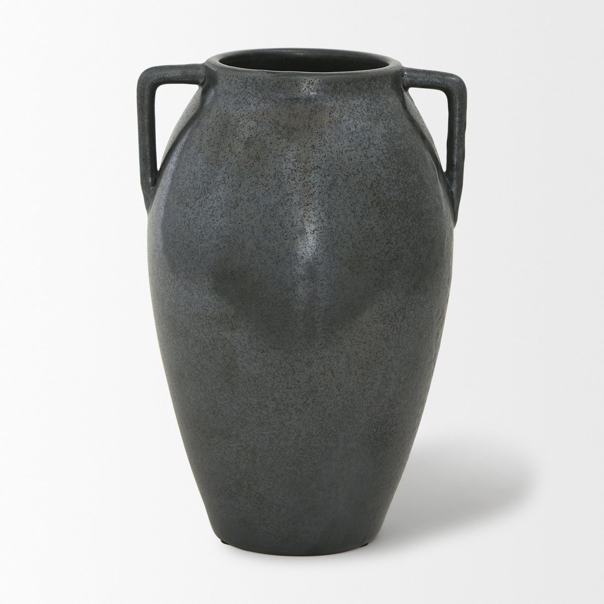 Kora Medium Dark Metallic Double Ear Vase from Mercana - Luna Furniture