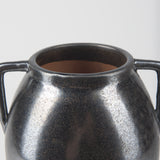 Kora Medium Dark Metallic Double Ear Vase from Mercana - Luna Furniture