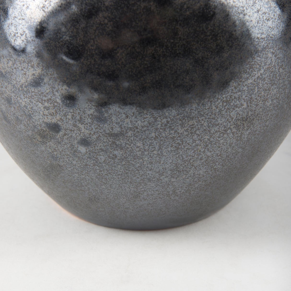 Kora Short Dark Metallic Double Ear Vase from Mercana - Luna Furniture