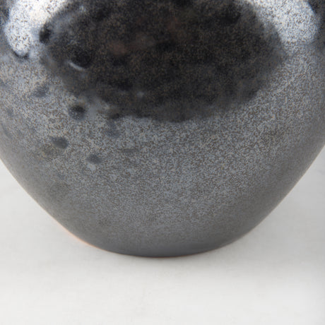Kora Short Dark Metallic Double Ear Vase from Mercana - Luna Furniture