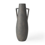 Kilian Tall Matte Brown-Gray Double Ear Vase from Mercana - Luna Furniture