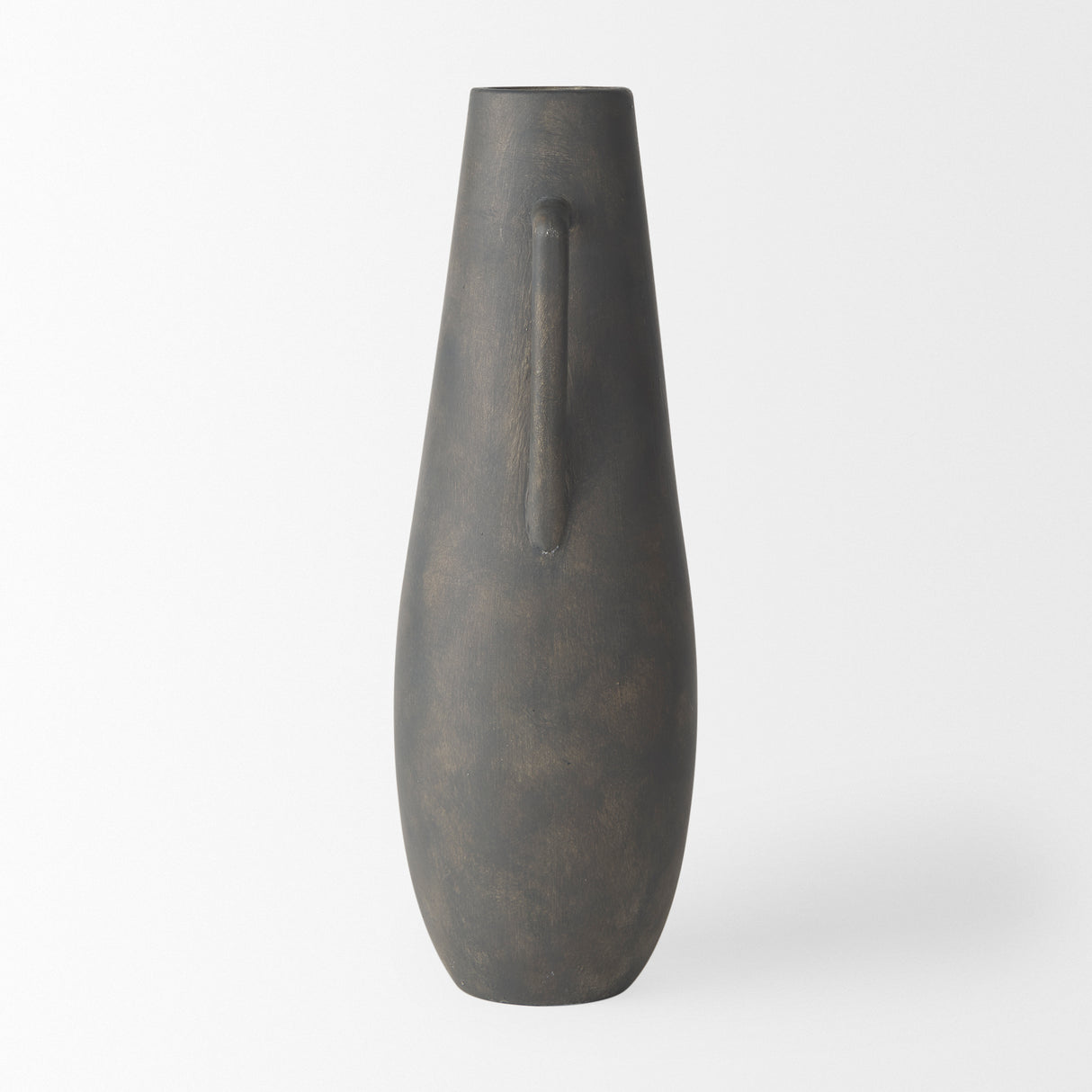Kilian Tall Matte Brown-Gray Double Ear Vase from Mercana - Luna Furniture