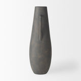 Kilian Tall Matte Brown-Gray Double Ear Vase from Mercana - Luna Furniture