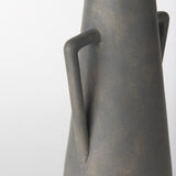 Kilian Tall Matte Brown-Gray Double Ear Vase from Mercana - Luna Furniture