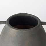Kilian Medium Brown-Gray Double Ear Vase from Mercana - Luna Furniture