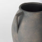 Kilian Medium Brown-Gray Double Ear Vase from Mercana - Luna Furniture