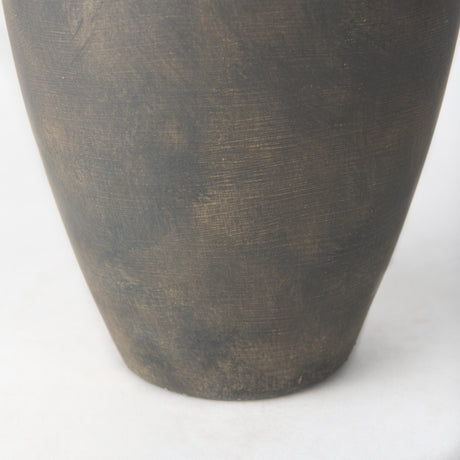 Kilian Medium Brown-Gray Double Ear Vase from Mercana - Luna Furniture
