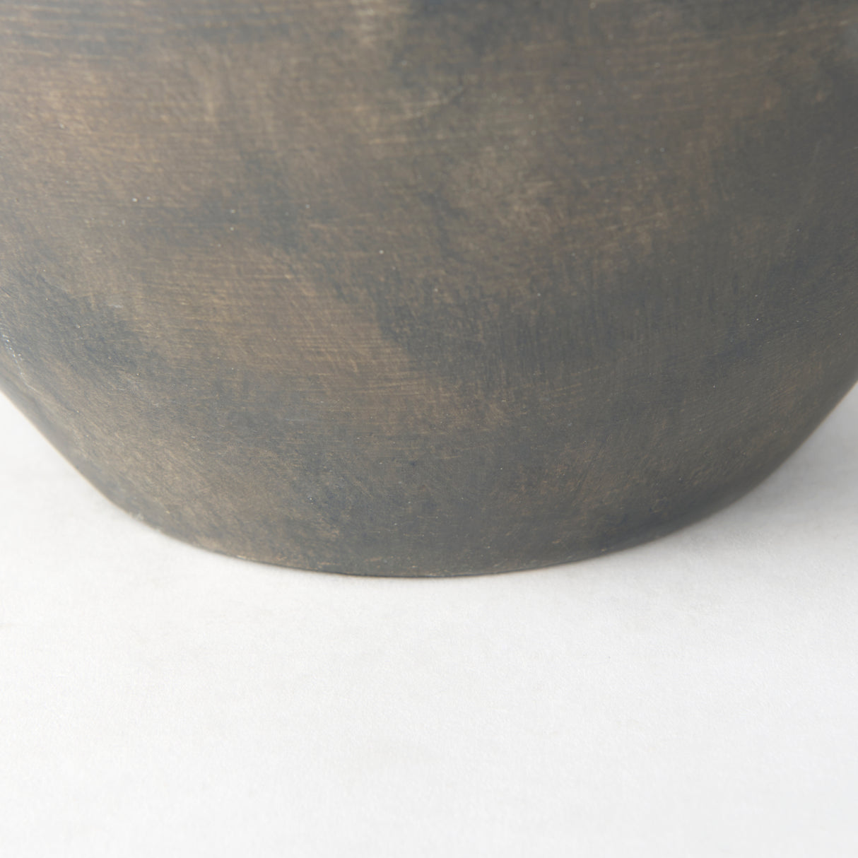 Kilian Short Brown-Gray Double Ear Vase from Mercana - Luna Furniture