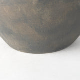 Kilian Short Brown-Gray Double Ear Vase from Mercana - Luna Furniture