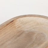 Carver Set of 2 Oblong White Washed Wood Footed Trays from Mercana - Luna Furniture