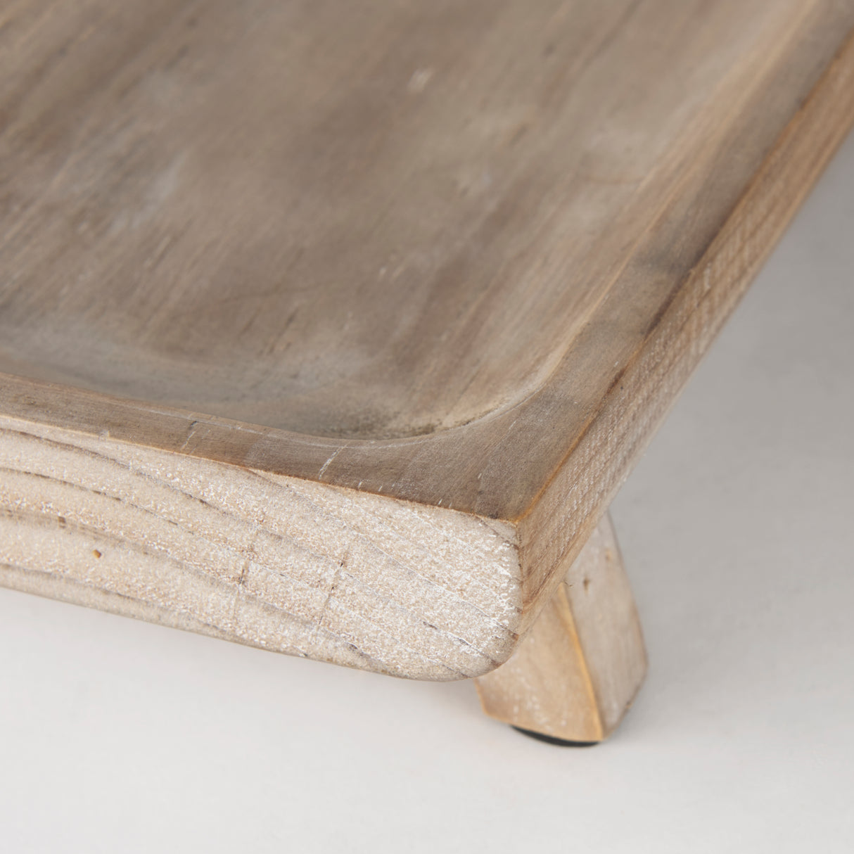 Carver Set of 2 Rectangular White Washed Wood Trays from Mercana - Luna Furniture