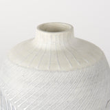 Blume 10H Off-White w/ Gray Textured Vase from Mercana - Luna Furniture