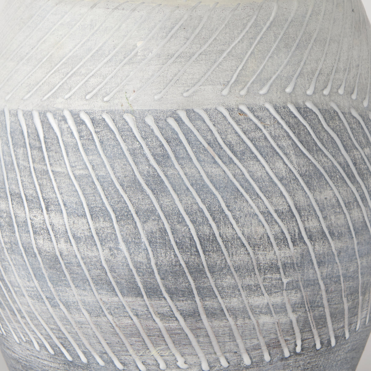 Blume 10H Off-White w/ Gray Textured Vase from Mercana - Luna Furniture