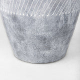 Blume 16.5H Off-White w/ Gray Textured Vase from Mercana - Luna Furniture