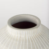 Blume 12.5H Off-White w/ Gray Textured Vase from Mercana - Luna Furniture