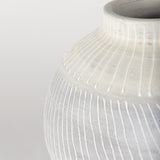 Blume 12.5H Off-White w/ Gray Textured Vase from Mercana - Luna Furniture