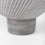 Blume 12.5H Off-White w/ Gray Textured Vase from Mercana - Luna Furniture