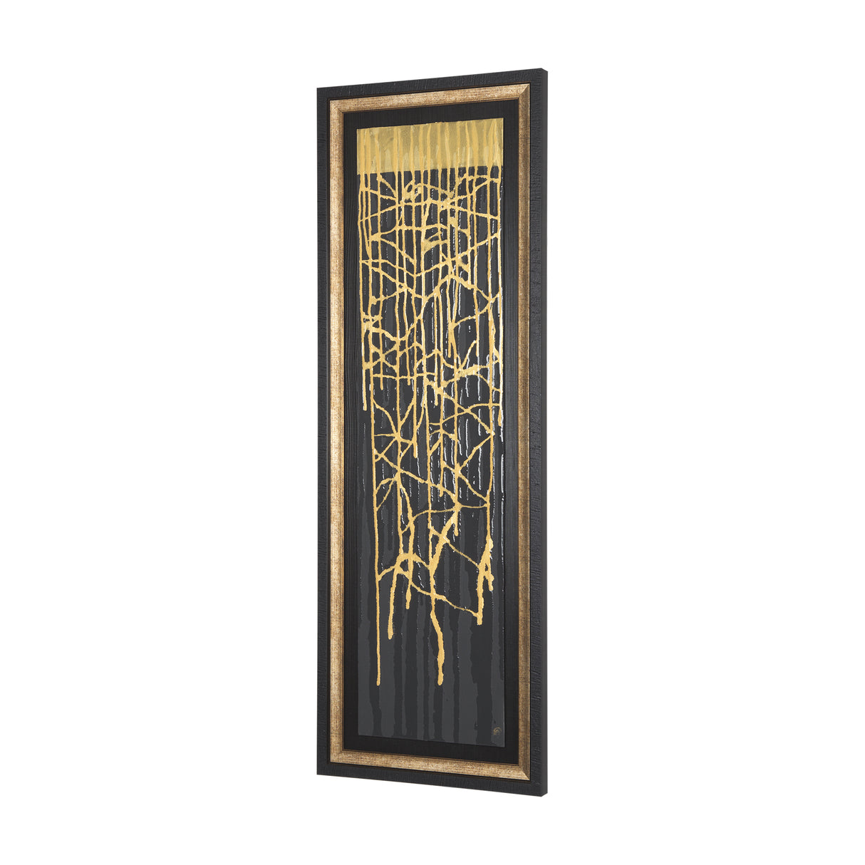 Midas Touch I by Barbara Fleming a Hand Embelished Textured Framed Art Print Matted under Glass from Mercana - Luna Furniture