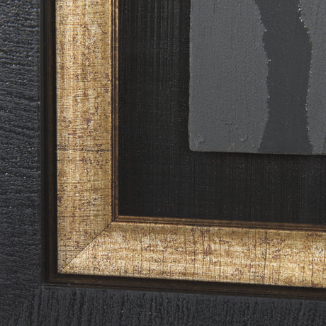 Midas Touch I by Barbara Fleming a Hand Embelished Textured Framed Art Print Matted under Glass from Mercana - Luna Furniture