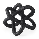 Wilhelm I (Small) 7L x 7W Black Metal Link Decor Object from Mercana - Luna Furniture