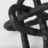 Wilhelm I (Small) 7L x 7W Black Metal Link Decor Object from Mercana - Luna Furniture
