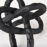 Wilhelm I (Small) 7L x 7W Black Metal Link Decor Object from Mercana - Luna Furniture
