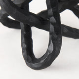 Wilhelm I (Small) 7L x 7W Black Metal Link Decor Object from Mercana - Luna Furniture