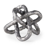 Wilhelm I (Small) 7L x 7W Silver Metal Link Decor Object from Mercana - Luna Furniture