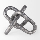 Wilhelm I (Small) 7L x 7W Silver Metal Link Decor Object from Mercana - Luna Furniture