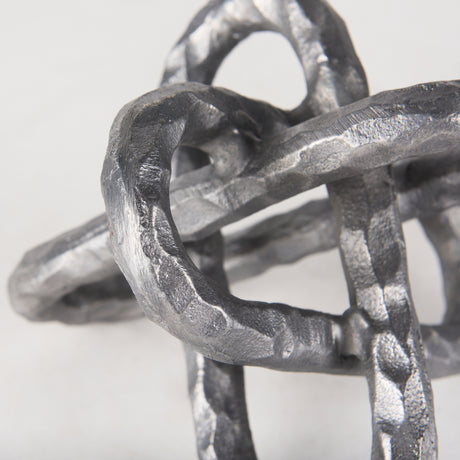 Wilhelm I (Small) 7L x 7W Silver Metal Link Decor Object from Mercana - Luna Furniture