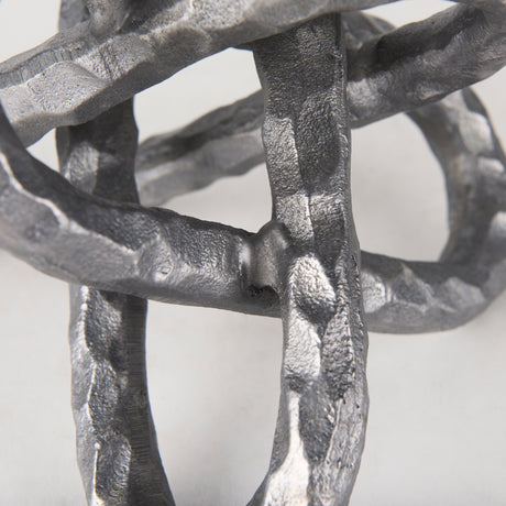 Wilhelm I (Small) 7L x 7W Silver Metal Link Decor Object from Mercana - Luna Furniture