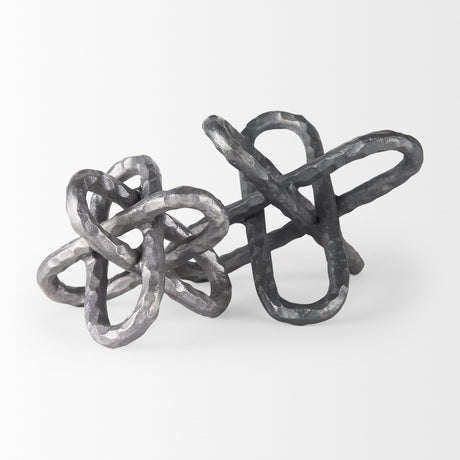 Wilhelm I (Small) 7L x 7W Silver Metal Link Decor Object from Mercana - Luna Furniture
