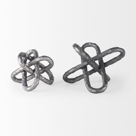 Wilhelm I (Small) 7L x 7W Silver Metal Link Decor Object from Mercana - Luna Furniture