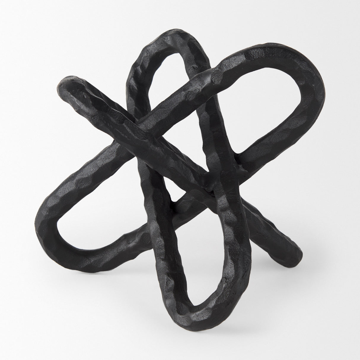 Wilhelm II (Large) 10L x 10W Black Metal Link Decor Object from Mercana - Luna Furniture