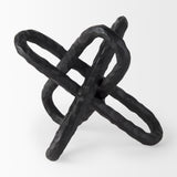 Wilhelm II (Large) 10L x 10W Black Metal Link Decor Object from Mercana - Luna Furniture