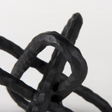 Wilhelm II (Large) 10L x 10W Black Metal Link Decor Object from Mercana - Luna Furniture