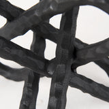 Wilhelm II (Large) 10L x 10W Black Metal Link Decor Object from Mercana - Luna Furniture