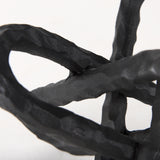 Wilhelm II (Large) 10L x 10W Black Metal Link Decor Object from Mercana - Luna Furniture
