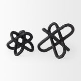 Wilhelm II (Large) 10L x 10W Black Metal Link Decor Object from Mercana - Luna Furniture