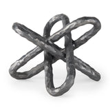 Wilhelm II (Large) 10L x 10W Silver Metal Link Decor Object from Mercana - Luna Furniture