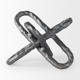 Wilhelm II (Large) 10L x 10W Silver Metal Link Decor Object from Mercana - Luna Furniture
