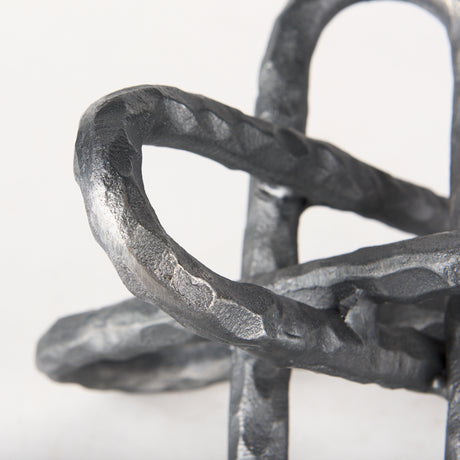 Wilhelm II (Large) 10L x 10W Silver Metal Link Decor Object from Mercana - Luna Furniture