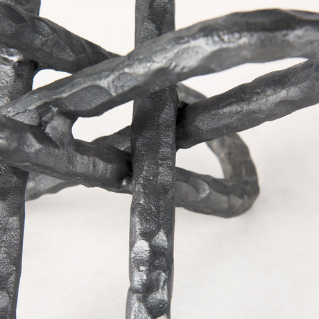 Wilhelm II (Large) 10L x 10W Silver Metal Link Decor Object from Mercana - Luna Furniture