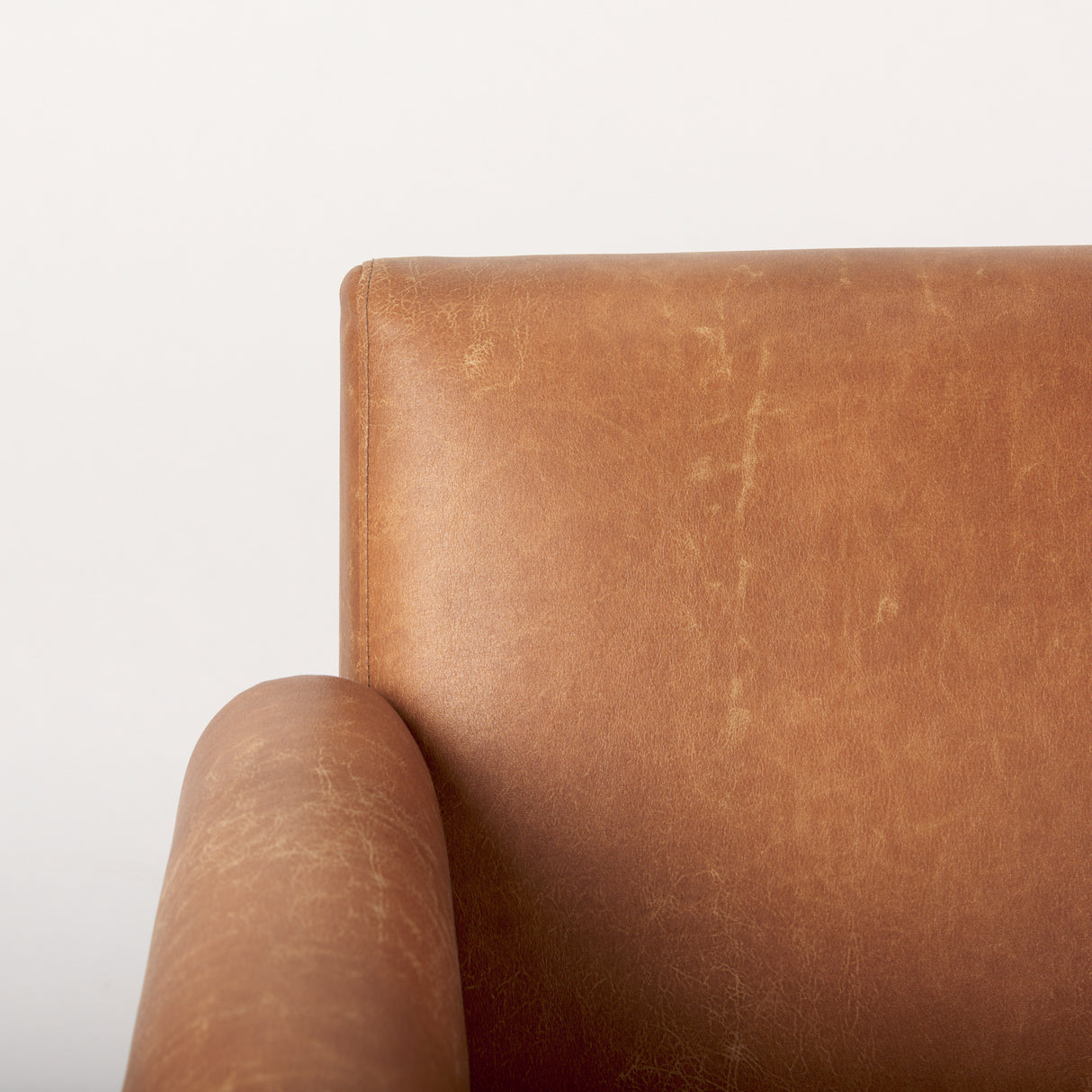 Ashton Brown Vegan Leather w/ Light Wood Accent Chair from Mercana - Luna Furniture