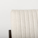 Tahoe Cream Fabric and Black-Brown Wood Dining Chair from Mercana - Luna Furniture