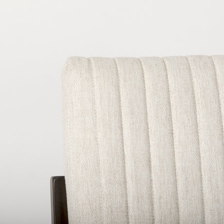 Tahoe Cream Fabric and Black-Brown Wood Dining Chair from Mercana - Luna Furniture