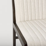 Tahoe Cream Fabric and Black-Brown Wood Dining Chair from Mercana - Luna Furniture