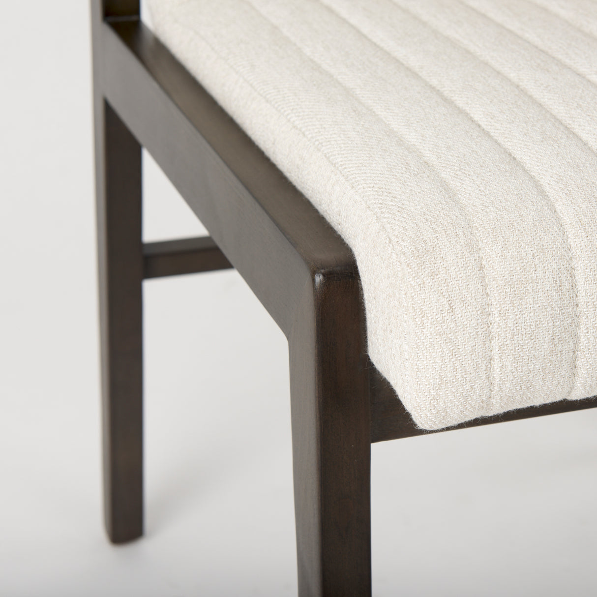 Tahoe Cream Fabric and Black-Brown Wood Dining Chair from Mercana - Luna Furniture